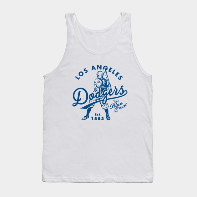 Old Style Los Angeles Dodgers 2 by Buck Tee Tank Top by Buck Tee